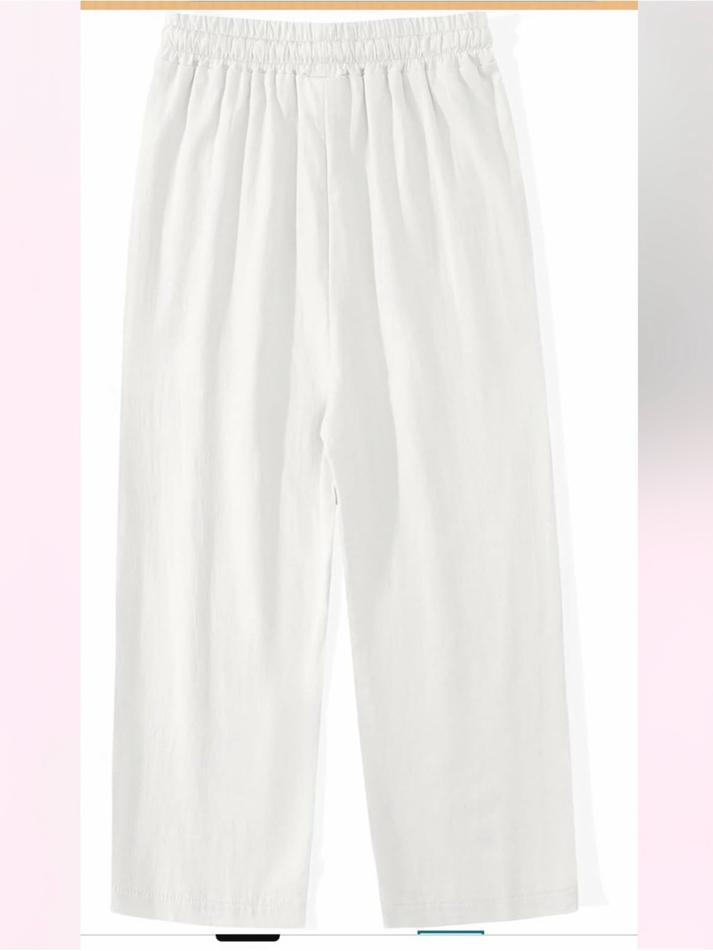 BSpring& Gege Boys Pull on Linen Pants Textured Summer Casual Beach Pants
